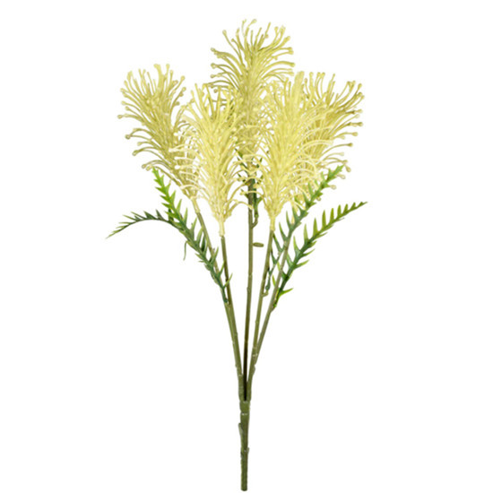 Imagem BUQUÊ DECORATIVO DE FOLHAS CORAL VERDE EM PLÁSTICO MOLDÁVEL 51X20CM - GRILLO