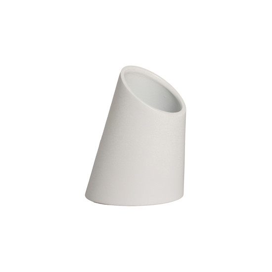 Imagem VASO CONE DECORATIVO EM CERÂMICA BRANCO FOSCO 20X15CM - CERÂMICA MAZZOTTI