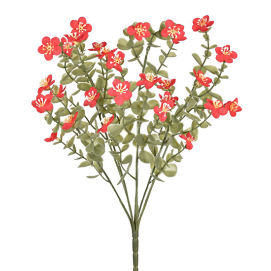 Imagem BUQUÊ DECORATIVO DE FLORES POPPY VERMELHA EM PLÁSTICO MOLDÁVEL 44X20CM - GRILLO
