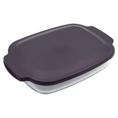 Imagem de ASSADEIRA RETANGULAR DE VIDRO 3,8L COM TAMPA 8X39X26CM - MOR - Metalurgica Mor S.A- Filial Pernambuco