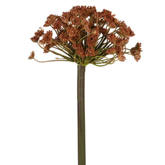 Imagem HASTE DECORATIVA DE RENDA DA RAINHA COR CANELA EM PLÁSTICO MOLDÁVEL 75X23CM - GRILLO