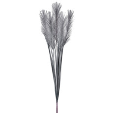 Imagem de HASTE DECORATIVA DE PAMPAS CINZA EM PLÁSTICO MOLDÁVEL 105X25CM - GRILLO - Grillo Ltda