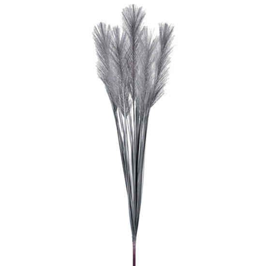 Imagem HASTE DECORATIVA DE PAMPAS CINZA EM PLÁSTICO MOLDÁVEL 105X25CM - GRILLO