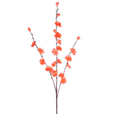 Imagem de HASTE DECORATIVA DE FLOR DE CEREJEIRA SALMÃO EM PLÁSTICO MOLDÁVEL 82X10CM - GRILLO - Grillo Ltda