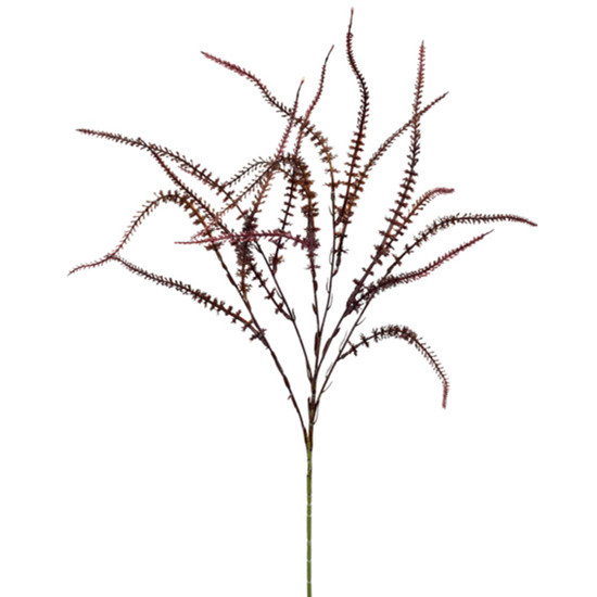 Imagem HASTE PENDENTE DECORATIVA DE CATTAIL VERMELHO OUTONO EM PLÁSTICO MOLDÁVEL - GRILLO