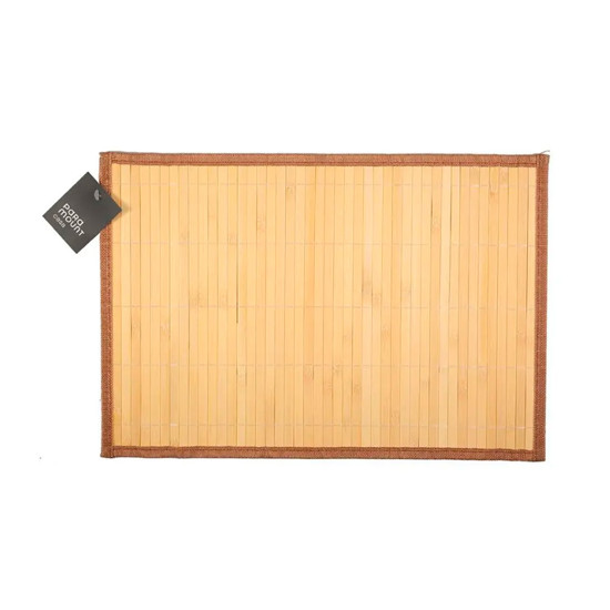 Imagem LUGAR AMERICANO ESTEIRA PREMIUM BAMBU MOCCA 45X30CM - PARAMOUNT INDUSTRIA