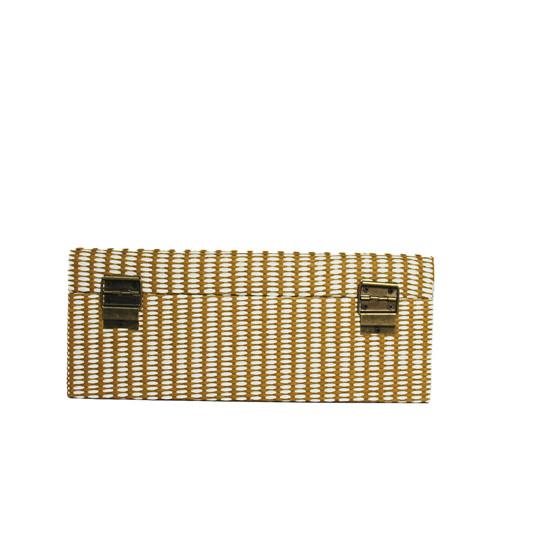 Imagem CAIXA DECORATIVA EM MDF REVESTIDO COR TERRACOTA 13X29X20CM - LUCATTI