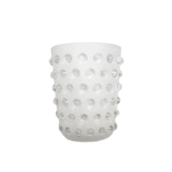Imagem VASO DECORATIVO DE VIDRO FOSCO 21X15,5X15,5CM - LUCATTI
