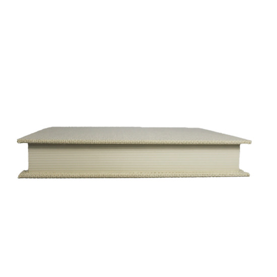 Imagem CAIXA FORMATO LIVRO DECORATIVA EM MADEIRA BRANCO REVESTIDA EM LINHO 5X32X27CM - LUCATTI