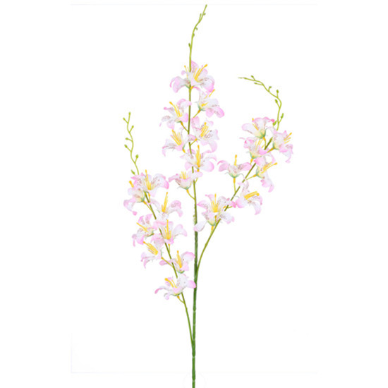 Imagem HASTE DECORATIVA DE LÍRIO DO CAMPO ROSA EM PLÁSTICO MOLDÁVEL 105X7CM - GRILLO