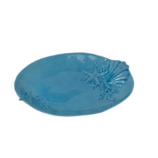 Imagem de TRAVESSA OVAL COLORIDA PARA SERVIR 43X30X5 CM - Inverno Verao Comercio De Modas E Decoracao Eireli