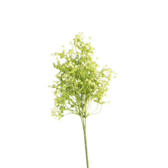 Imagem HASTE FOLHA DECORATIVO DE PLÁSTICO COR VERDE COM BRANCO 70CM - GRILLO 58992