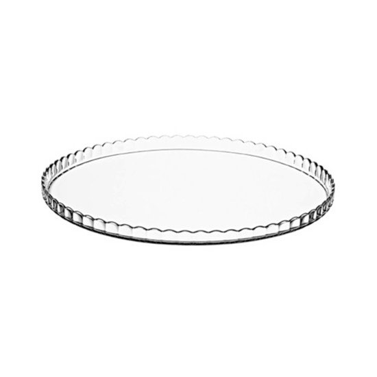 Imagem PRATO PARA BOLO PÂTISSERIE EM VIDRO TRANSPARENTE 32X32CM - FULL FIT