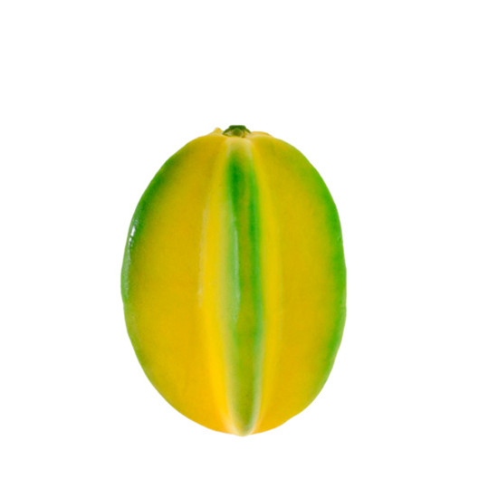 Imagem CARAMBOLA DECORATIVA VERDE E AMARELA EM ISOPOR 10X7CM - GRILLO