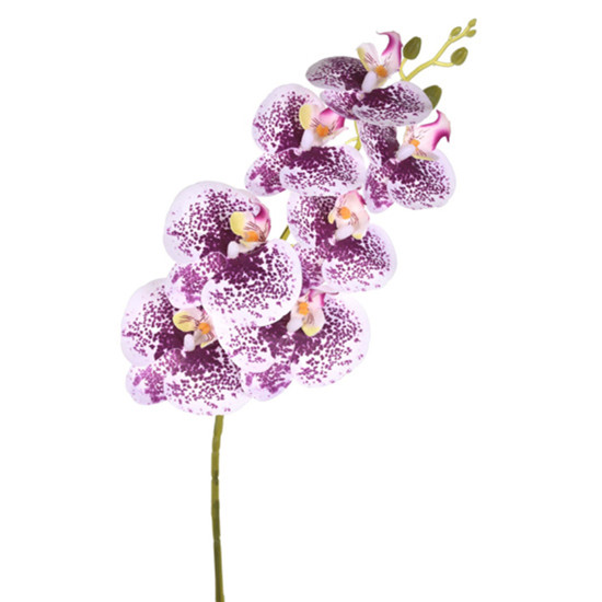 Imagem HASTE DECORATIVA DE ORQUÍDEA LAVANDA EM PLÁSTICO MOLDÁVEL 78X15 CM - GRILLO