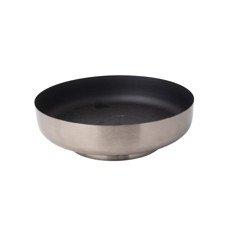 Imagem de FRUTEIRA EM METAL COR PRATEADO REDONDA COM BASE 25X25X8CM - Inverno Verao Comercio De Modas E Decoracao Eireli