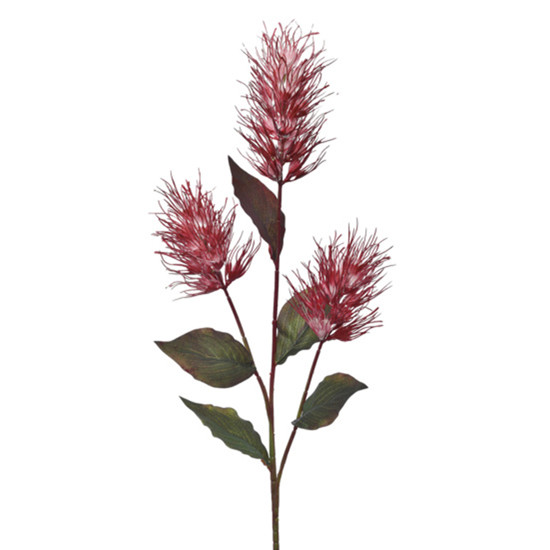 Imagem HASTE DECORATIVA DE CIRSIUM COR AMEIXA EM PLÁSTICO MOLDÁVEL 90X15CM - GRILLO