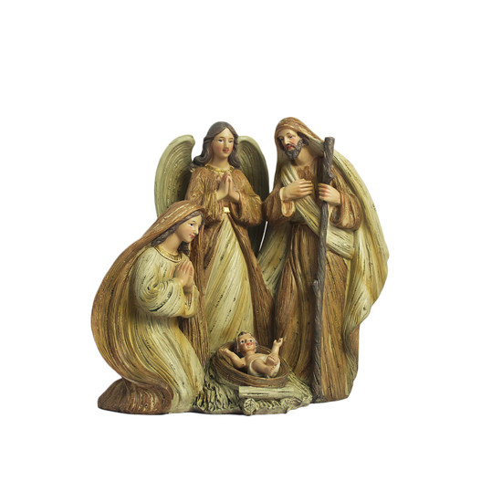 Imagem SAGRADA FAMÍLIA DECORATIVA EM RESINA 20X20X10CM - ARTESANATOS IRACEMA
