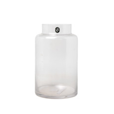 Imagem de VASO DECORATIVO DE VIDRO TRANSPARENTE 16X11X26CM - GRILLO 52864 - Grillo Ltda