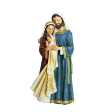 Imagem de SAGRADA FAMÍLIA DECORATIVA EM RESINA 40X20X10CM - ARTESANATOS IRACEMA - Artesanatos Iracema Ltda Me