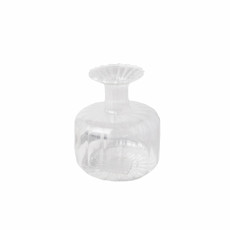 Imagem de MINI VASO DECORATIVO DE VIDRO TRANSPARENTE 9X6X11CM - GRILLO 58305 - Grillo Ltda
