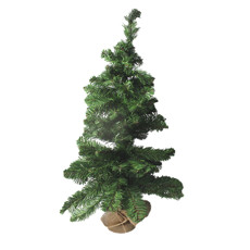 Imagem de ÁRVORE NATALINA DECORATIVA VERDE EM PLÁSTICO COM BASE 90X35X35 CM - Cromus Embalagens Ind. E Com. Ltda