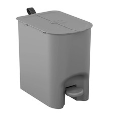 Imagem de LIXEIRA BORBOLETA 6L COM PEDAL EM POLIPROPILENO LIGHT GRAY 23,5X25,5X18CM - COZA - Brinox Metalurgica S  A