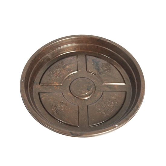 Imagem PRATO PARA VASO DE PLANTAS EM POLIPROPILENO MARROM CAFÉ 2X16CM - ATACAPLAST