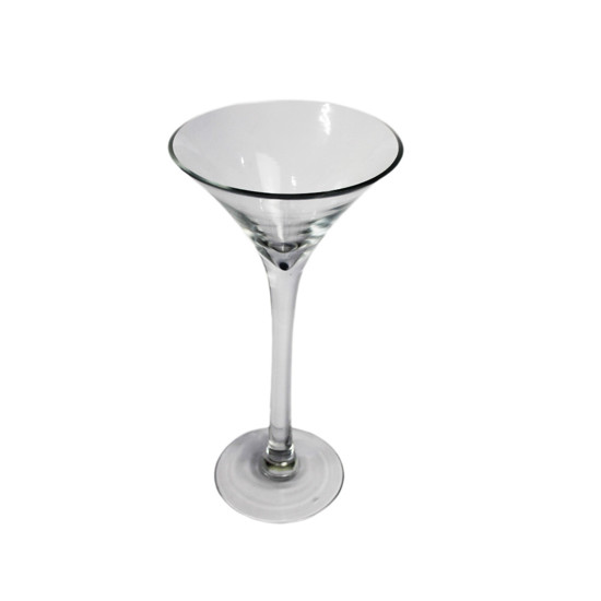 Imagem VASO ALTO DECORATIVO EM FORMATO DE TAÇA 40X19CM - FLORAL ATLANTA