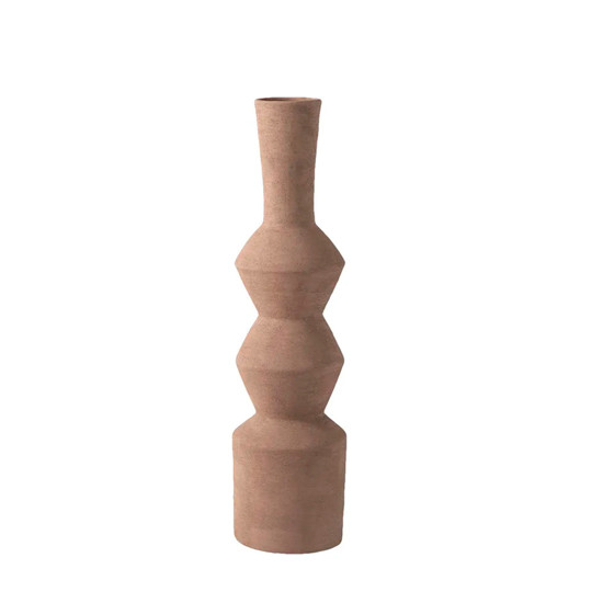 Imagem VASO DECORATIVO EM CERÂMICA MARROM 60X15CM - CROSS