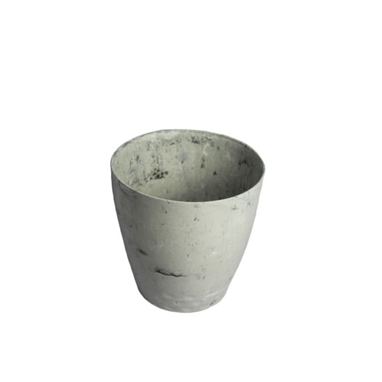 Imagem CACHEPOT DIAMOND DECORATIVO COR BRANCO CARRARA EM PLÁSTICO 20X20CM - ATACAPLAST