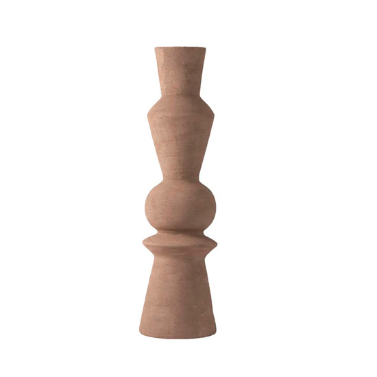 Imagem VASO DECORATIVO EM CERÂMICA MARROM 74X20CM - CROSS
