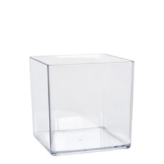 Imagem de VASO QUADRADO DECORATIVO EM ACRÍLICO 12X12X12CM - GRILLO - Grillo Ltda