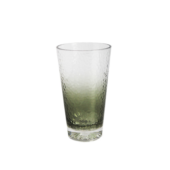 Imagem COPO LONGO EM ACRÍLICO COM BASE DEGRADÊ VERDE 16X9,5CM - INVERNO VERÃO