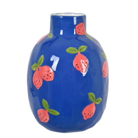 Imagem VASO DECORATIVO EM CERÂMICA 25,6X18X18CM - GRILLO