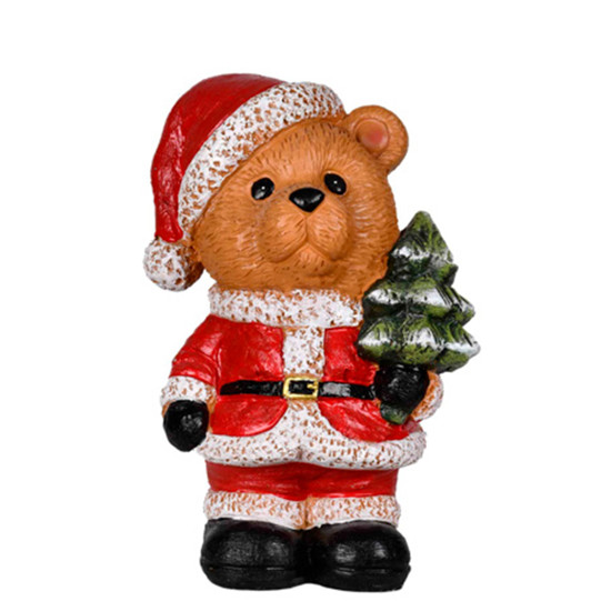 Imagem URSO NOEL DECORATIVO EM RESINA 20CM - GRILLO
