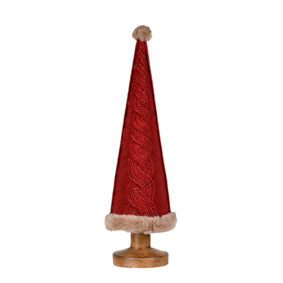 Imagem ÁRVORE DE NATAL PEQUENA DECORATIVA EM RESINA VERMELHA 42CM - GRILLO