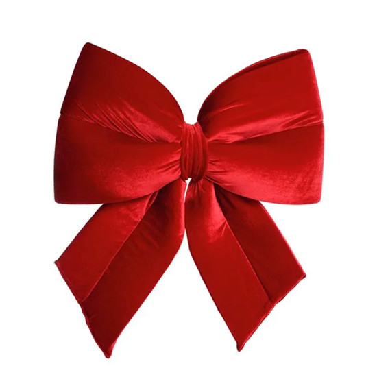 Imagem LAÇO GRANDE ESPECIAL PRONTO DECORATIVO VERMELHO 69X55X12CM - CROMUS