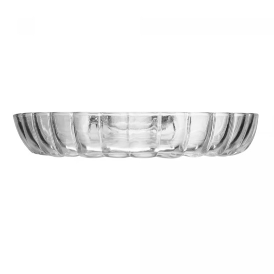 Imagem PETISQUEIRA SHELL COM DIVISÓRIA PARA MOLHO EM VIDRO 21,5X19,5X3,5CM - WOLFF