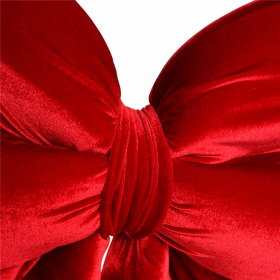 Imagem LAÇO GRANDE ESPECIAL PRONTO DECORATIVO VERMELHO 69X55X12CM - CROMUS