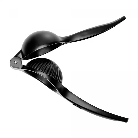 Imagem ESPREMEDOR DE LIMÃO COM CABO ANTIDERRAPANTE CHEF PRO 22CM PRETO LIGA DE ZINCO - WOLFF