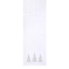 Imagem de CAMINHO DE MESA NATALINO BRANCO 180X40CM - CROMUS - Cromus Embalagens Ind E Com Ltda