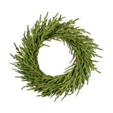 Imagem de GUIRLANDA NATALINA DECORATIVA DE PINHEIRO VERDE EM PLÁSTICO 61CM - GRILLO - Grillo Ltda