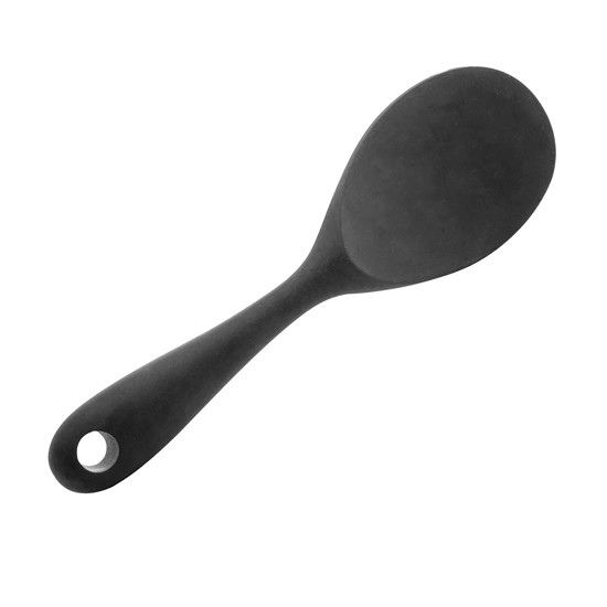 Imagem COLHER DE ARROZ DE SILICONE PRETA 1,5X22,5X6,7CM - LYOR