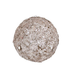 Imagem de BOLA NATALINA ARAMADA CHAMPAGNE DECORATIVA 10CM - GRILLO  - Grillo Ltda