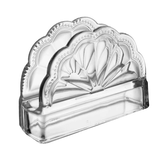 Imagem PORTA GUARDANAPOS BELLE EPOQUE EM CRISTAL ECOLÓGICO 10X12X4CM - LYOR
