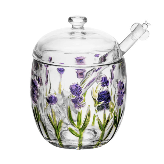 Imagem MELEIRA COM PEGADOR LAVANDA HAND PAINTING 11,3X8,5CM - LYOR