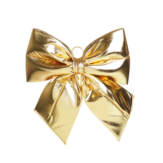 Imagem LAÇO PRONTO ESPECIAL DECORATIVO DOURADO 40X39X10CM - CROMUS
