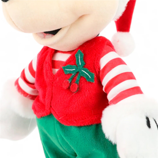 Imagem MICKEY DECORATIVO NATALINO COM GORRO VERMELHO E CAMISA LISTRADA - CROMUS