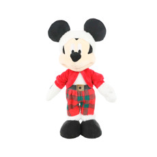 Imagem de MICKEY NATALINO DECORATIVO COM GORRO E CALÇA XADREZ EM POLIÉSTER 40X20X16CM - CROMUS - Cromus Embalagens Ind E Com Ltda